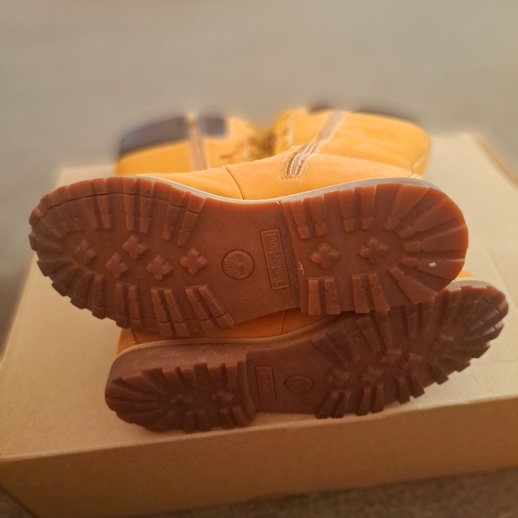 TIMBERLAND PREMIUM WHEAT BUCK LEATHER WOMEN'S 14in BOOTS SIZE 6.5 - Picture 11 of 12